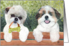 Cute I Love You Card Best Friend Puppy Painting card