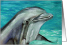 Dolphin Sea Marine Painting card