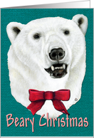 Beary Christmas Polar Bear card