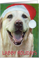 Labby Holidays Labrador Retriever Christmas Card