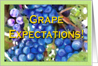Grape Expectations Wine Tasting Invite card