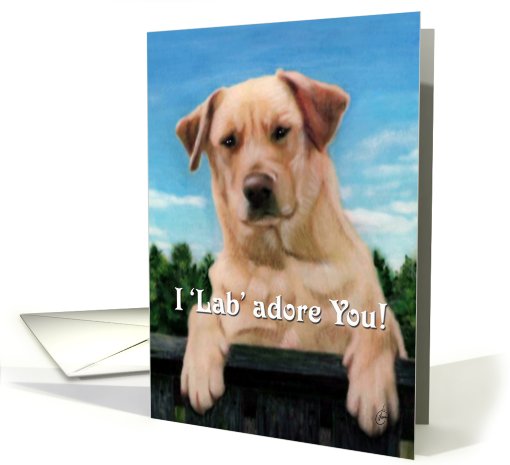 I Lab 'adore' You card (132334)
