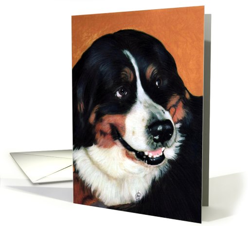 Bernese Mountain Dog Painting card (133760)