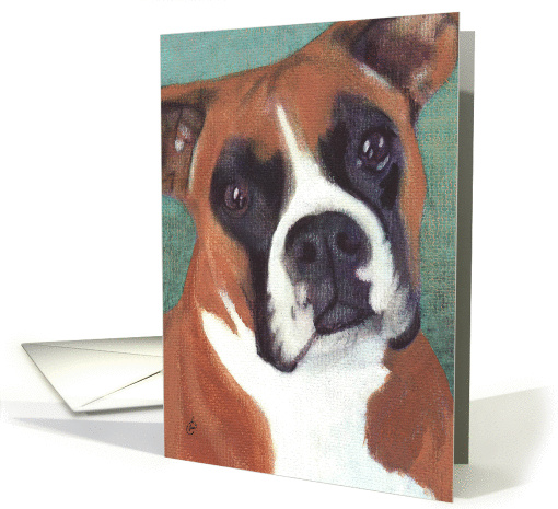 Boxer Dog Breed Painting card (179758)