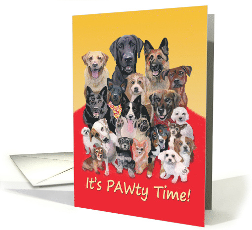 Pet Birthday Party Invitation for Dog Best Friends card (1833502)