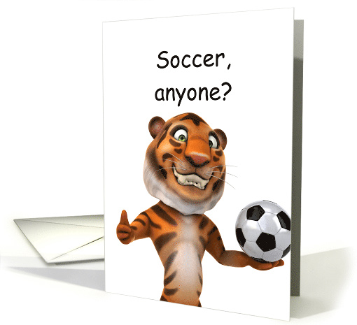 Soccer Team Party End of Season Fun Tiger Invitation card (1842036)