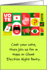 Election Night Political Watch Party Mope or Gloat card
