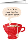 National Tea Day Fun Pun Friendship Teacup Steeping card
