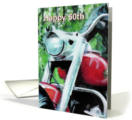 Happy 60th Motorcycle Rider(s) card (253821)
