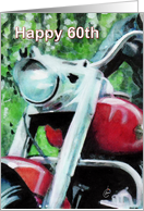 Happy 60th Motorcycle Rider(s) card