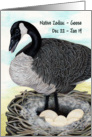 Dec 22-Jan 19 Goose Native Zodiac Animal Symbol card