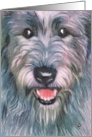 Wolfhound Dog Painting card