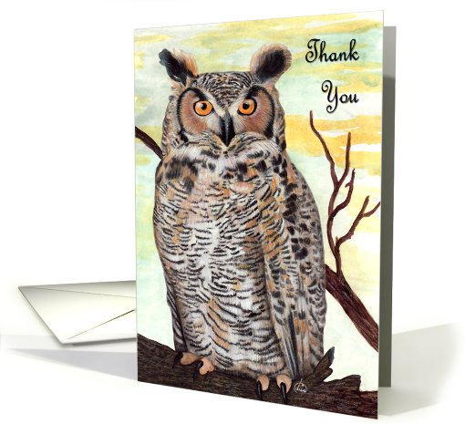 Owl Thank You for Giving Hoot card (410282)