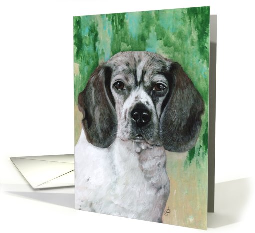 Beagle Hound Painting card (411563)