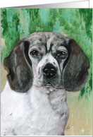 Beagle Hound Painting card