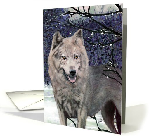 Wolf Painting card (418799)