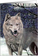 Wolf Painting card
