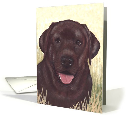Labrador Retriever Painting card (419238)