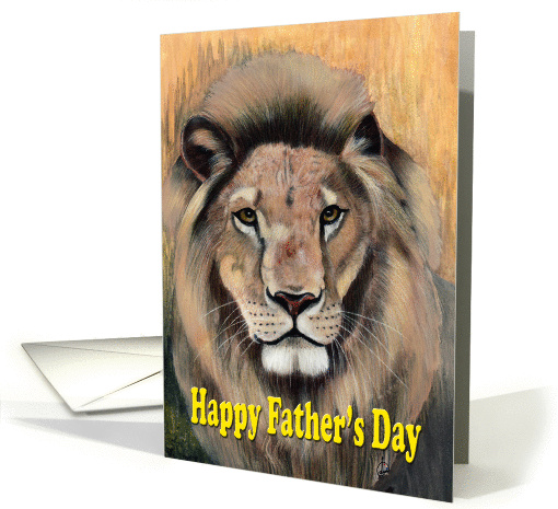 Happy Father's Day - Lion Painting card (432362)