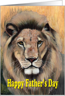 Happy Father’s Day - Lion Painting card