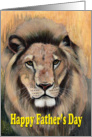 Happy Father’s Day - Lion Painting card