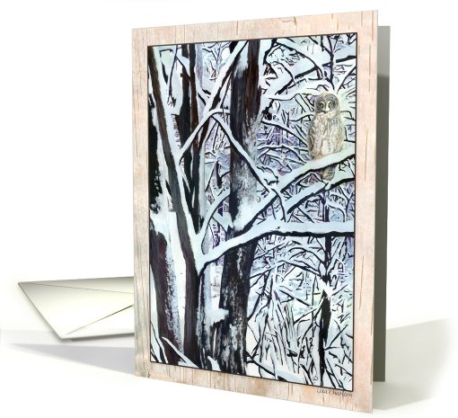 Winter's Owl Painting card (505686)