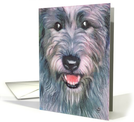 Wolfhound Kiss Me 100% Irish card (574090)