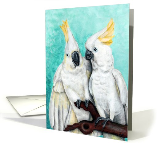 Together Again Announcement Cockatoo Art card (580096)