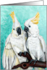 Together Again Announcement Cockatoo Art card