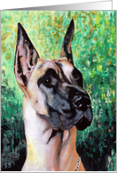 Great Dane Dog Breed Any Occasion Pet Art Painting card
