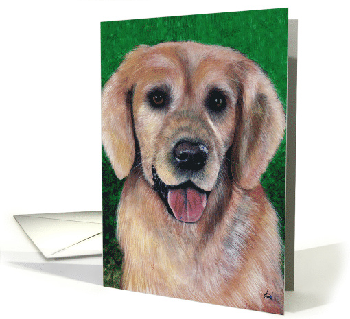 Happy Birthday Wishes Golden Retriever Dog Breed card (591042)