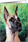 Great Dane Dog Breed Painting Portrait card