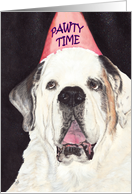 Birthday Pawty (Party) Invite to Help Dogs & Cats card