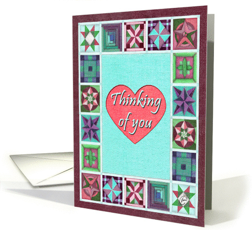 Thinking of You, Friendship Quilt card (70525)