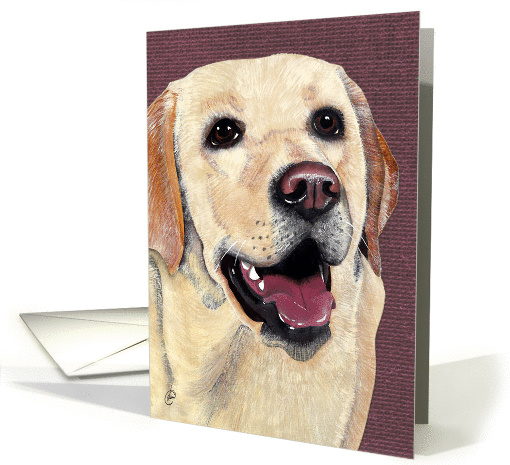We Lab-'ADORE' you !!! Labrador Dog Breed Painting card (72407)