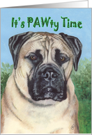 Bullmastiff Dog Pet Breed Party Invitation card