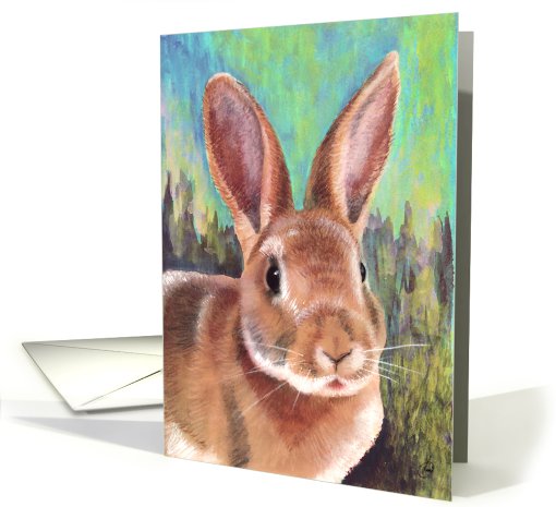 Easter Lunch Brunch Munch Party Invitation Bunny Art card (763110)