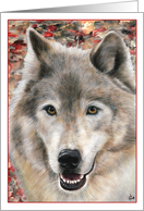 Wolf Painting Happy ’Howl’-oween Halloween Card