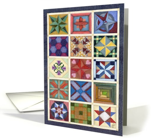 Slumber Party Invitation Friendship Quilt verse card (764253)