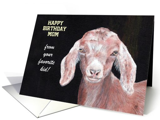 Personalized Card YOUR name etc Happy Birthday Goat Kid... (874414)