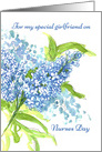 For My Special Girlfriend On Nurses Day Lilacs card