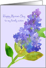 Happy Nurses Day Lovely Sister Purple Lilac card