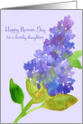 Happy Nurses Day Daughter Purple Lilac card