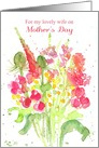 Happy Mother’s Day Lovely Wife Flower Bouquet card