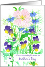 For A Wonderful Mom On Mother’s Day Wildflower Bouquet card