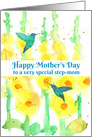 Happy Mother’s Day To A Special Step Mom Hummingbirds card