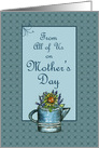 Happy Mother’s Day From All of Us Flower Bouquet card