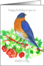 Happy Birthday To You On Mother’s Day Bluebird card