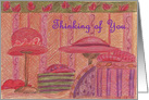 Thinking of You Red Hats Illustration of Ladies Red Hats card