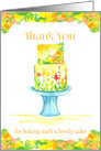 Thank You For Baking Such A Lovely Wedding Cake card